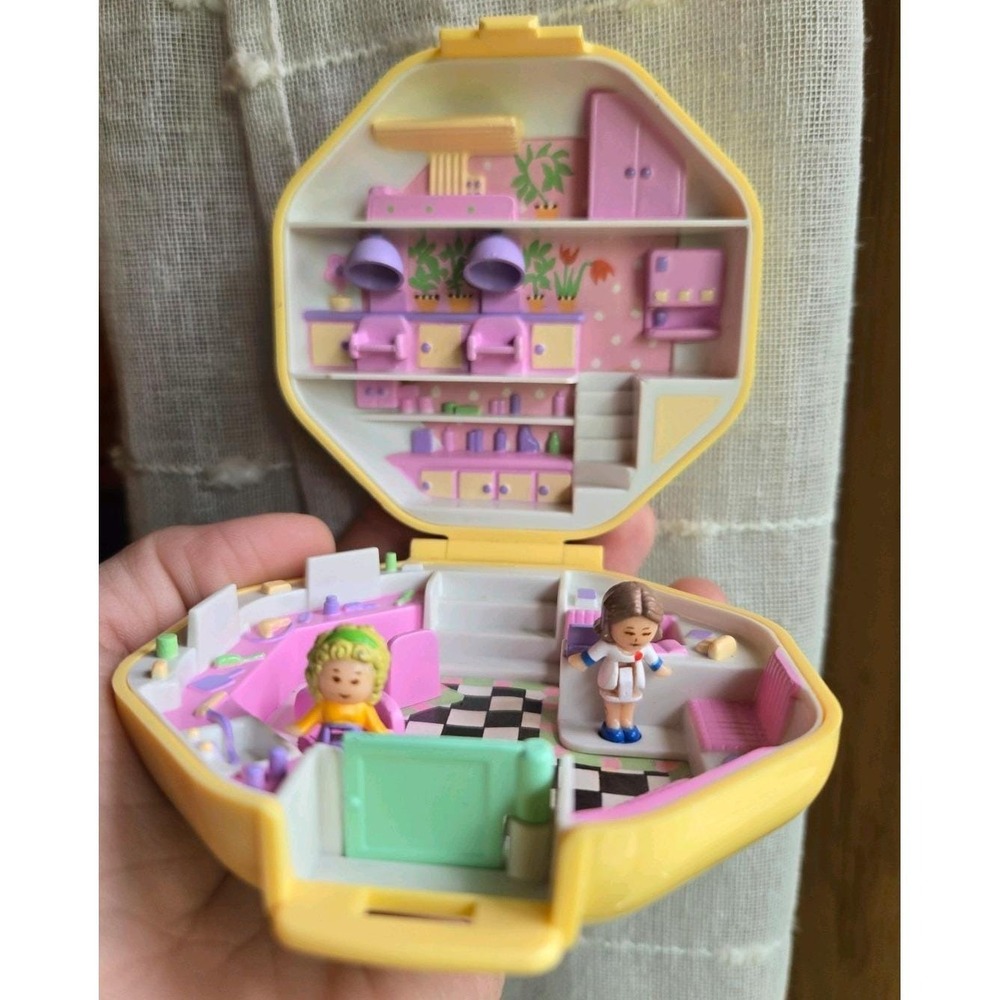 VTG Polly Pocket Hair Salon 1990 Complete Bluebird Toys